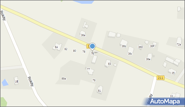 Rokity, Rokity, 76, mapa Rokity