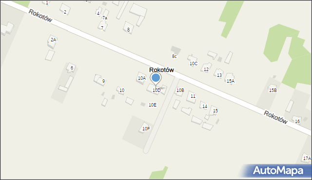 Rokotów, Rokotów, 10D, mapa Rokotów