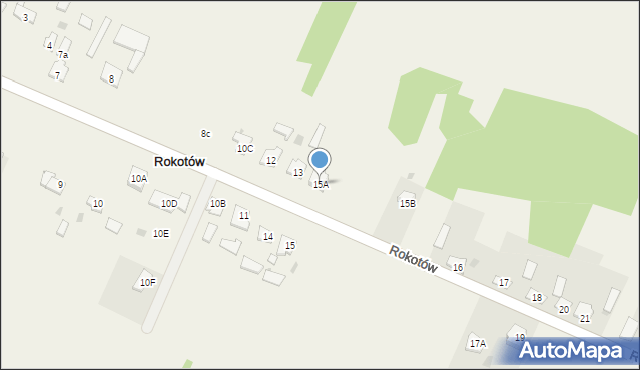 Rokotów, Rokotów, 15A, mapa Rokotów