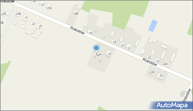 Rokotów, Rokotów, 17A, mapa Rokotów