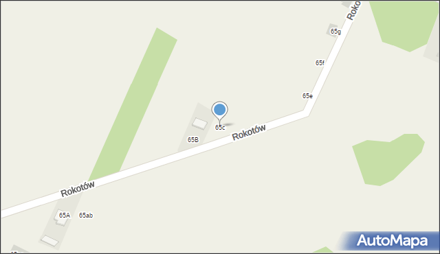 Rokotów, Rokotów, 65c, mapa Rokotów