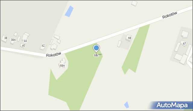 Rokotów, Rokotów, 68c, mapa Rokotów