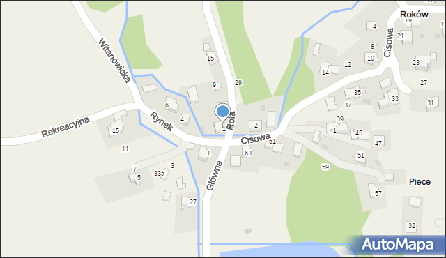 Roków, Rola, 1, mapa Roków