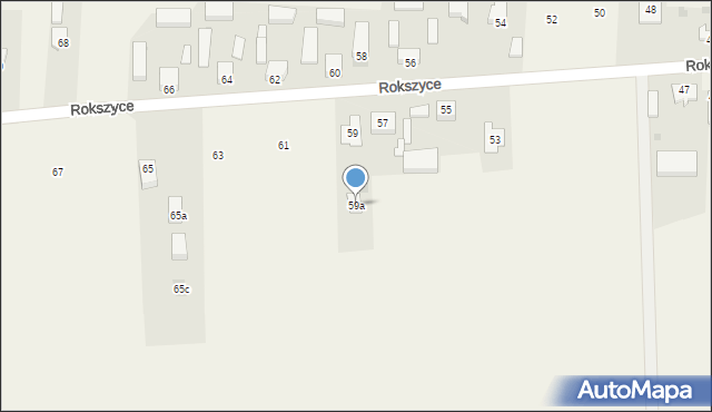 Rokszyce, Rokszyce, 59a, mapa Rokszyce