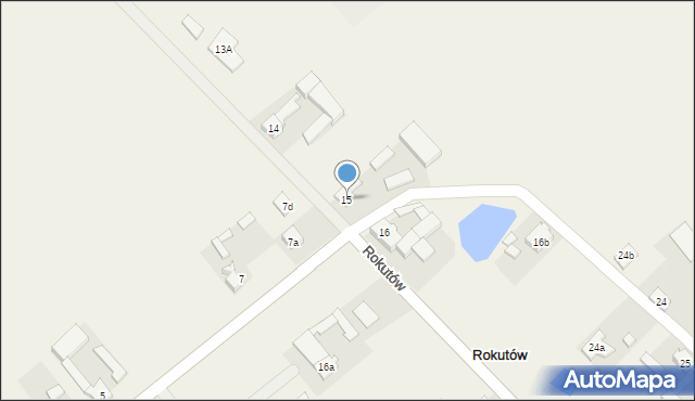 Rokutów, Rokutów, 15, mapa Rokutów