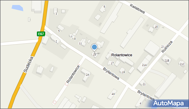 Rolantowice, Rolantowice, 15, mapa Rolantowice