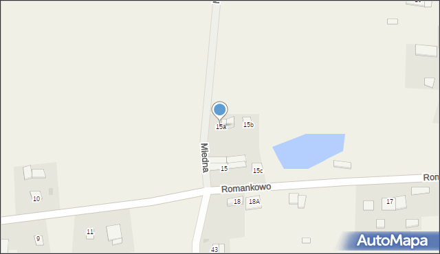 Romankowo, Romankowo, 15a, mapa Romankowo