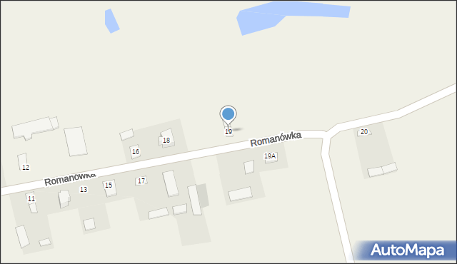 Romanówka, Romanówka, 19, mapa Romanówka