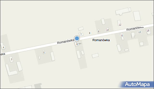 Romanówka, Romanówka, 6, mapa Romanówka