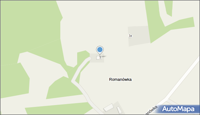 Romanówka, Romanówka, 3, mapa Romanówka