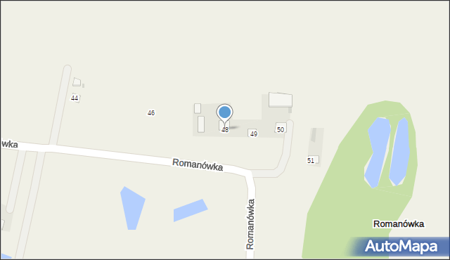 Romanówka, Romanówka, 48, mapa Romanówka