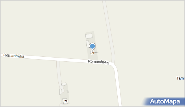 Romanówka, Romanówka, 79, mapa Romanówka