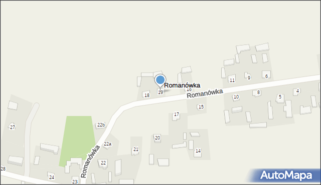 Romanówka, Romanówka, 19, mapa Romanówka