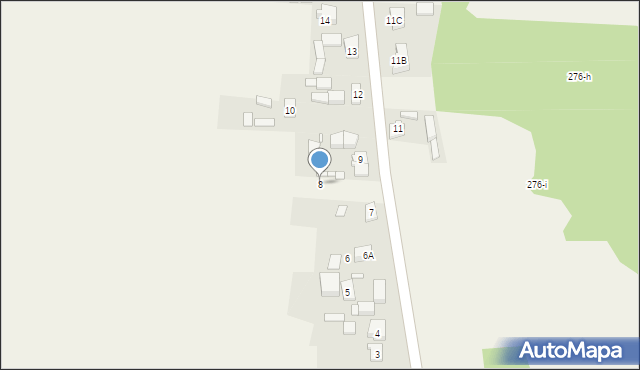 Romanowo Górne, Romanowo Górne, 8, mapa Romanowo Górne