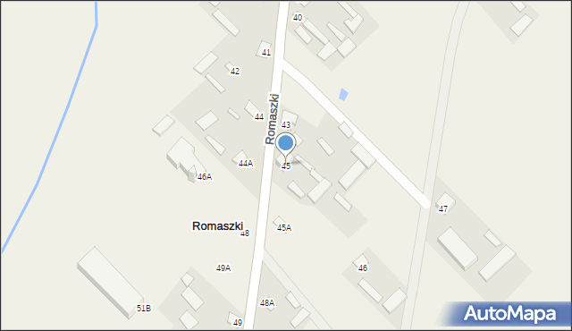 Romaszki, Romaszki, 45, mapa Romaszki