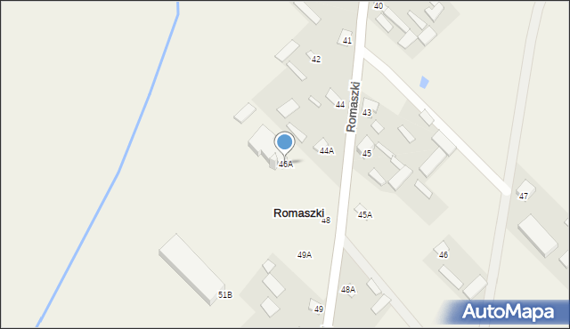 Romaszki, Romaszki, 46A, mapa Romaszki