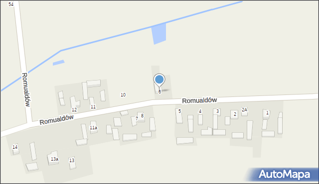 Romualdów, Romualdów, 6, mapa Romualdów