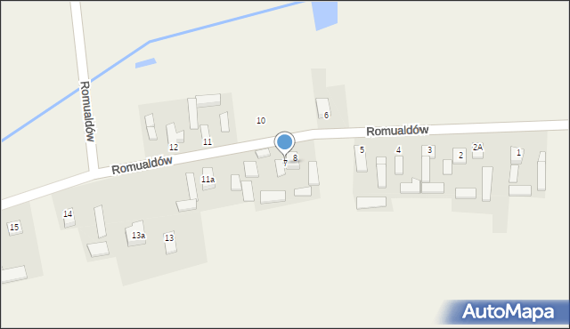 Romualdów, Romualdów, 7, mapa Romualdów