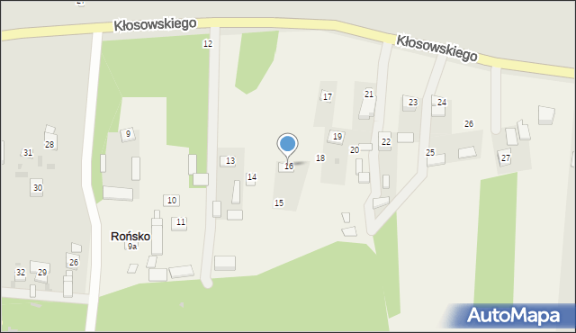 Rońsko, Rońsko, 16, mapa Rońsko