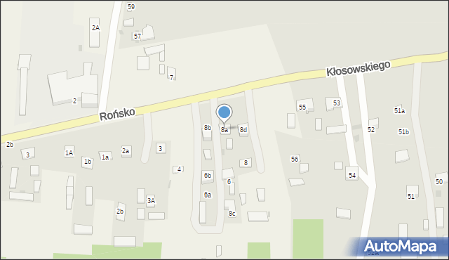 Rońsko, Rońsko, 8a, mapa Rońsko