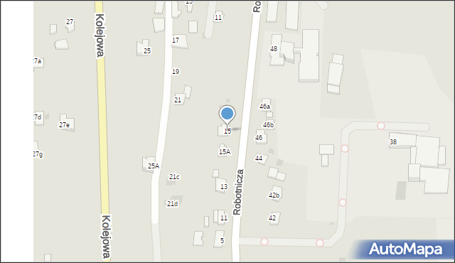 Ropczyce, Robotnicza, 15, mapa Ropczyce