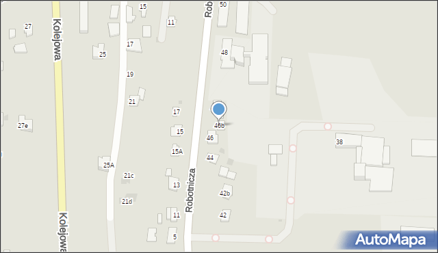Ropczyce, Robotnicza, 46b, mapa Ropczyce