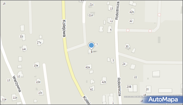 Ropczyce, Robotnicza, 9, mapa Ropczyce