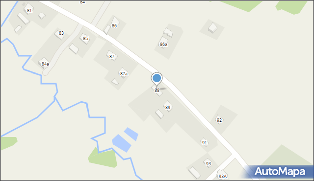 Ropienka, Ropienka, 88, mapa Ropienka