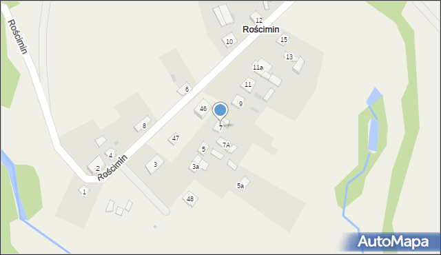 Rościmin, Rościmin, 7, mapa Rościmin