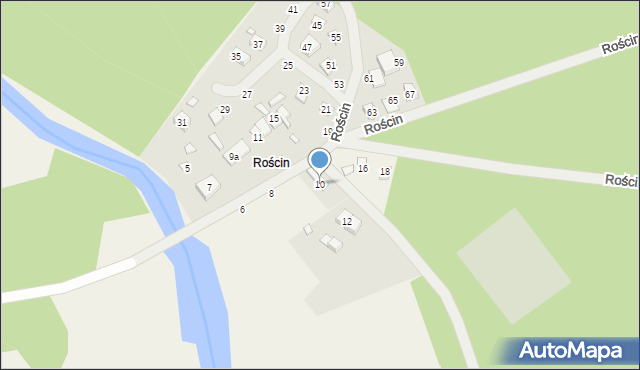 Rościn, Rościn, 10, mapa Rościn