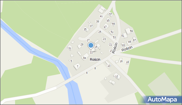 Rościn, Rościn, 11, mapa Rościn