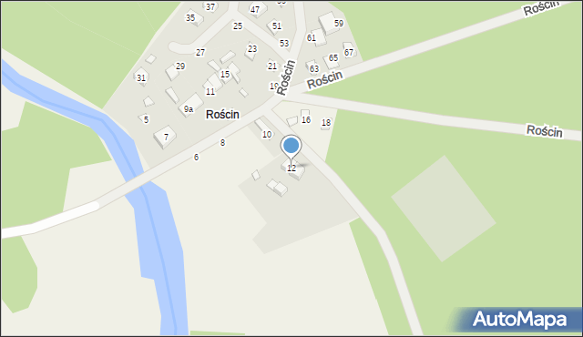 Rościn, Rościn, 12, mapa Rościn