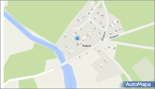 Rościn, Rościn, 9a, mapa Rościn