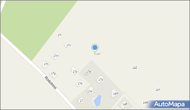 Rościnno, Rościnno, 14ad, mapa Rościnno