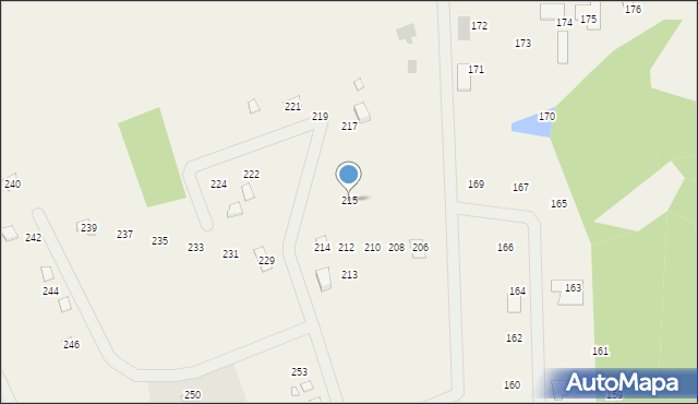 Rościnno, Rościnno, 215, mapa Rościnno