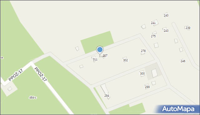 Rościnno, Rościnno, 309, mapa Rościnno