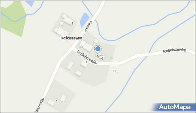 Rościszewko, Rościszewko, 6a, mapa Rościszewko