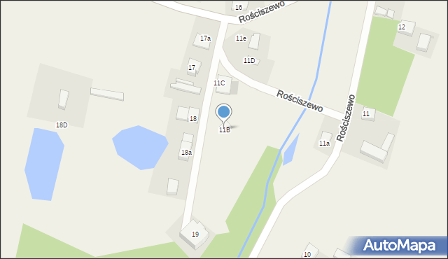 Rościszewo, Rościszewo, 11B, mapa Rościszewo