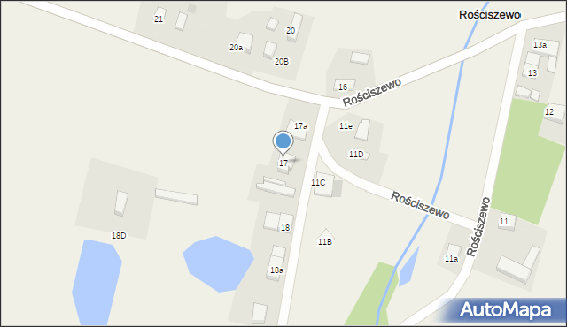 Rościszewo, Rościszewo, 17, mapa Rościszewo