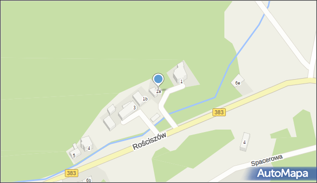 Rościszów, Rościszów, 1a, mapa Rościszów