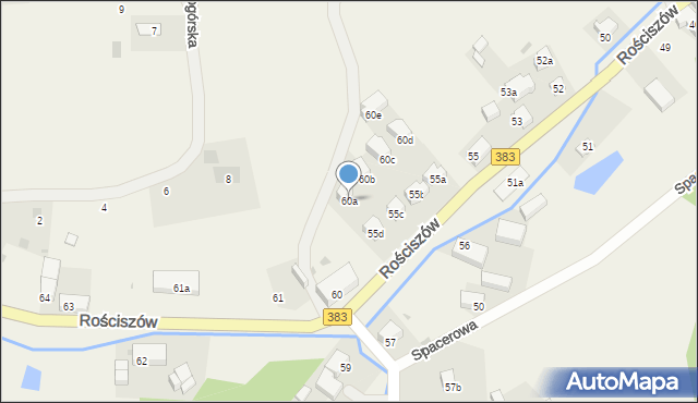 Rościszów, Rościszów, 60a, mapa Rościszów