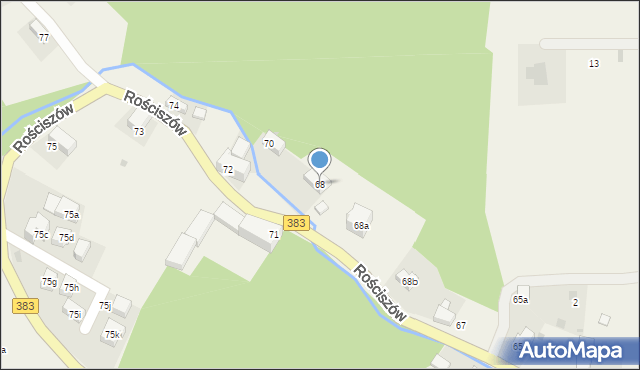 Rościszów, Rościszów, 68, mapa Rościszów