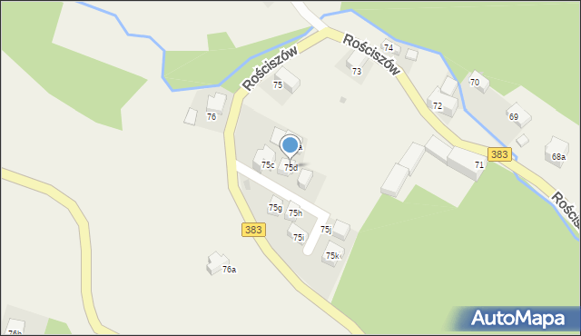 Rościszów, Rościszów, 75d, mapa Rościszów