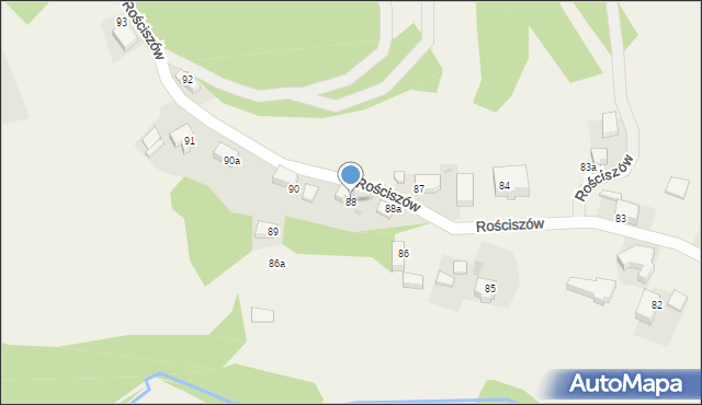 Rościszów, Rościszów, 88, mapa Rościszów
