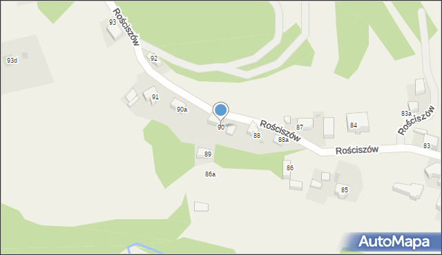 Rościszów, Rościszów, 90, mapa Rościszów