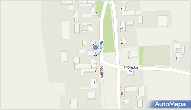 Rosiny, Rosiny, 11, mapa Rosiny