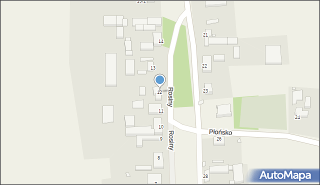 Rosiny, Rosiny, 12, mapa Rosiny