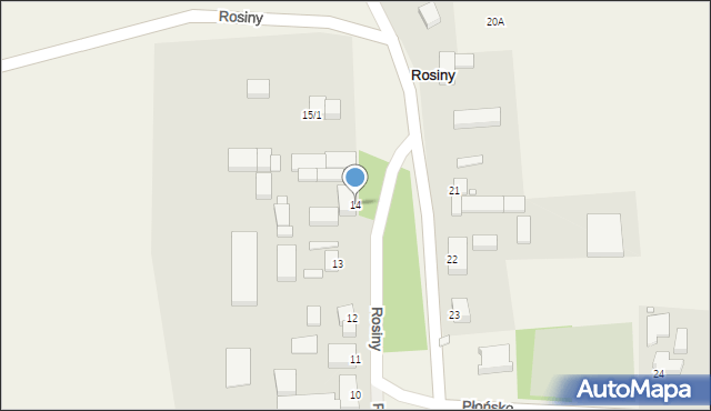 Rosiny, Rosiny, 14, mapa Rosiny