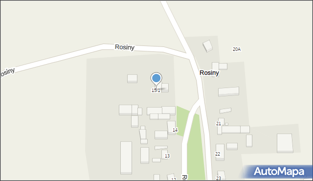Rosiny, Rosiny, 15/1, mapa Rosiny