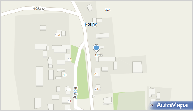 Rosiny, Rosiny, 21, mapa Rosiny